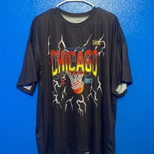 Black and red Chicago Bulls Finals t-shirt.size medium